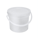 Ведро с герметичной крышкой и ручкой 0,8 л (полупрозрачное, матовое)