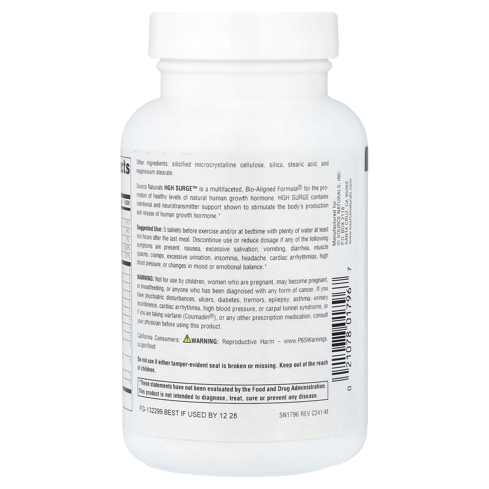 Source Naturals, HGH Surge™, 50 таблеток