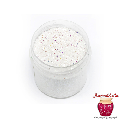 Блестки декоративные (Глиттер) белый, 10 г.