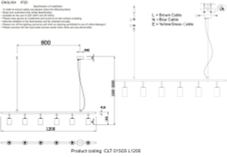 Светильник потолочный Crystal Lux CLT 015C6 L1200 BL