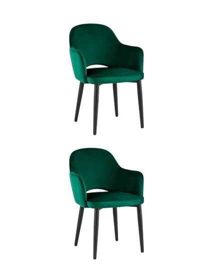 Стул Венера NEW, велюр изумрудный NP (набор 2шт)