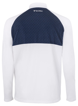 Мужская теннисная футболка теннисная Tecnifibre Thermo Zipper Longsleeves - белый