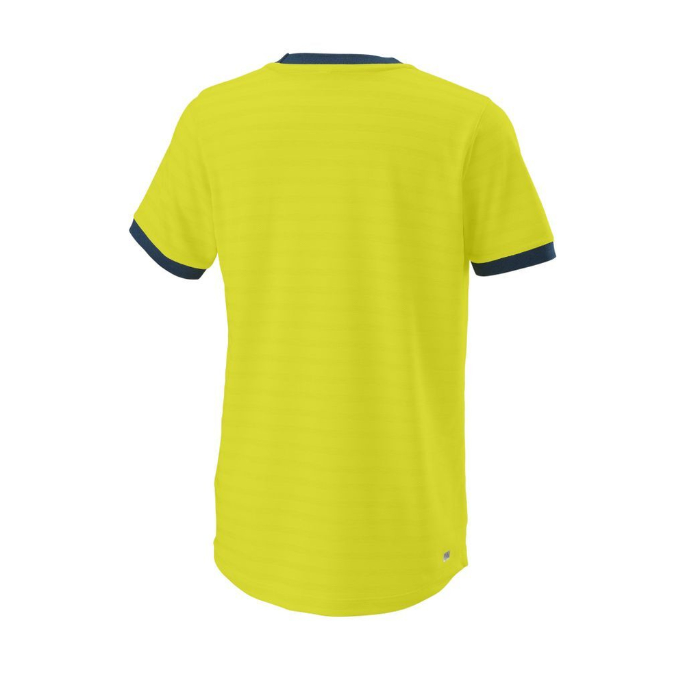 Футболка для мальчика теннисная Wilson Competition Crew II B - sulphur spring
