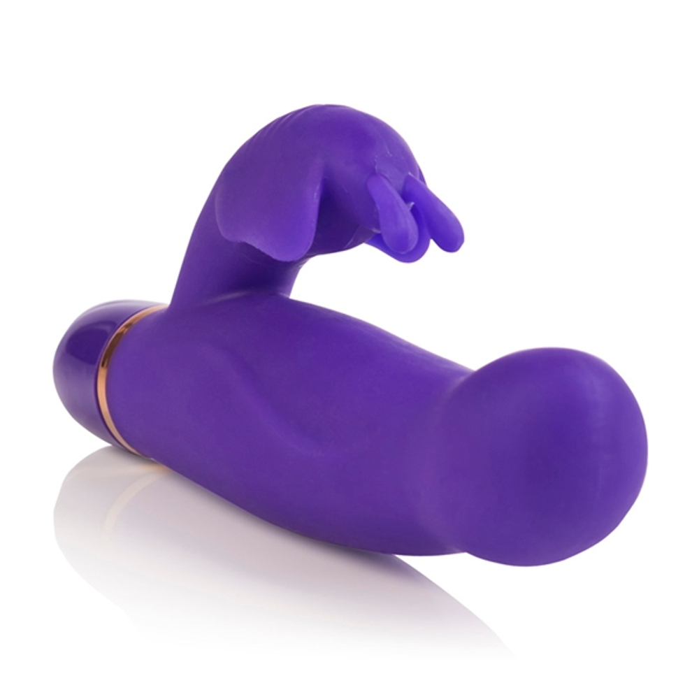Фиолетовый вибратор с клиторальной бабочкой ENTINCE ELIZABETH