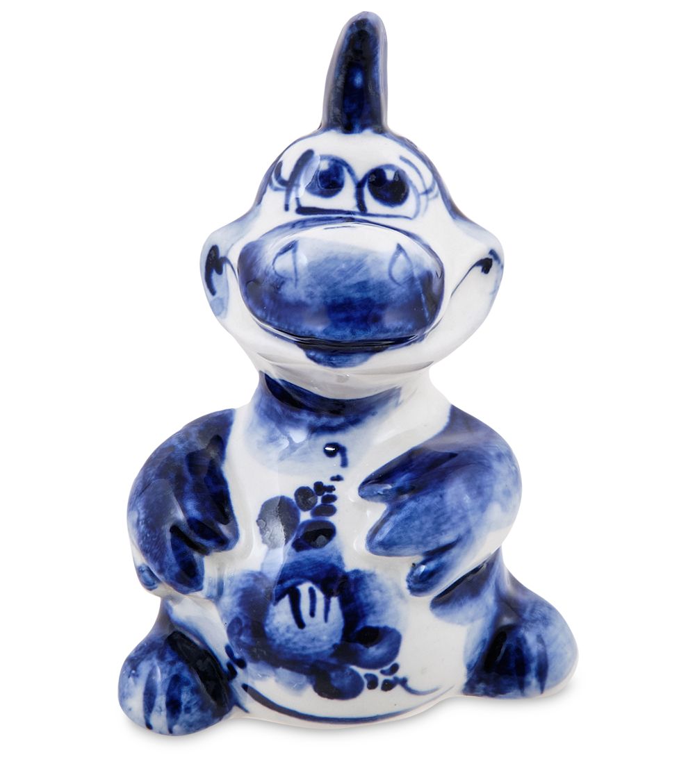 ГЛ- 081 Фигурка «Дракон» (Гжельский фарфор)