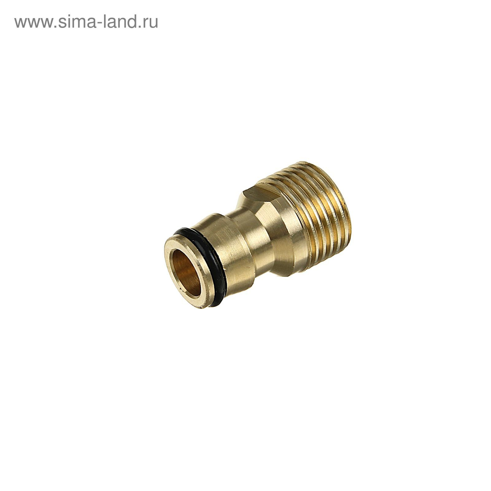 Штуцер с наружней резьбой 1/2" под коннектор латунь