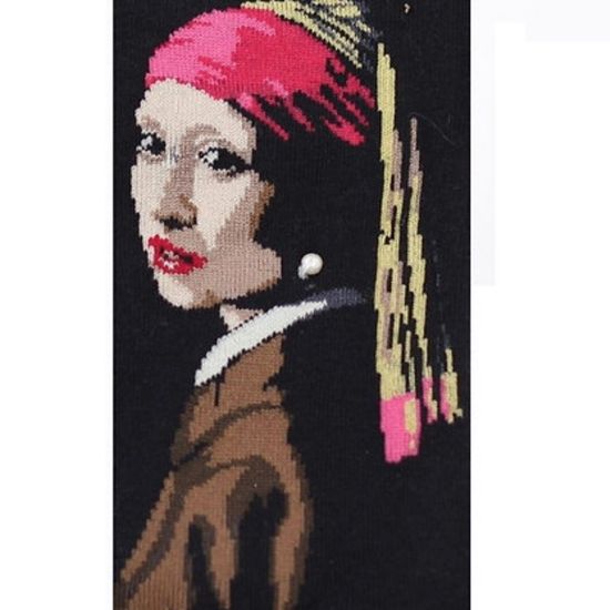 Носки "Девушка с жемчужной серёжкой", Ян Вермеер, р-р 36-42 (высокий)