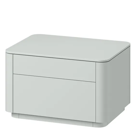 Тумба прикроватная Tammi 2 ящика ширина 60 см (светло-серый)