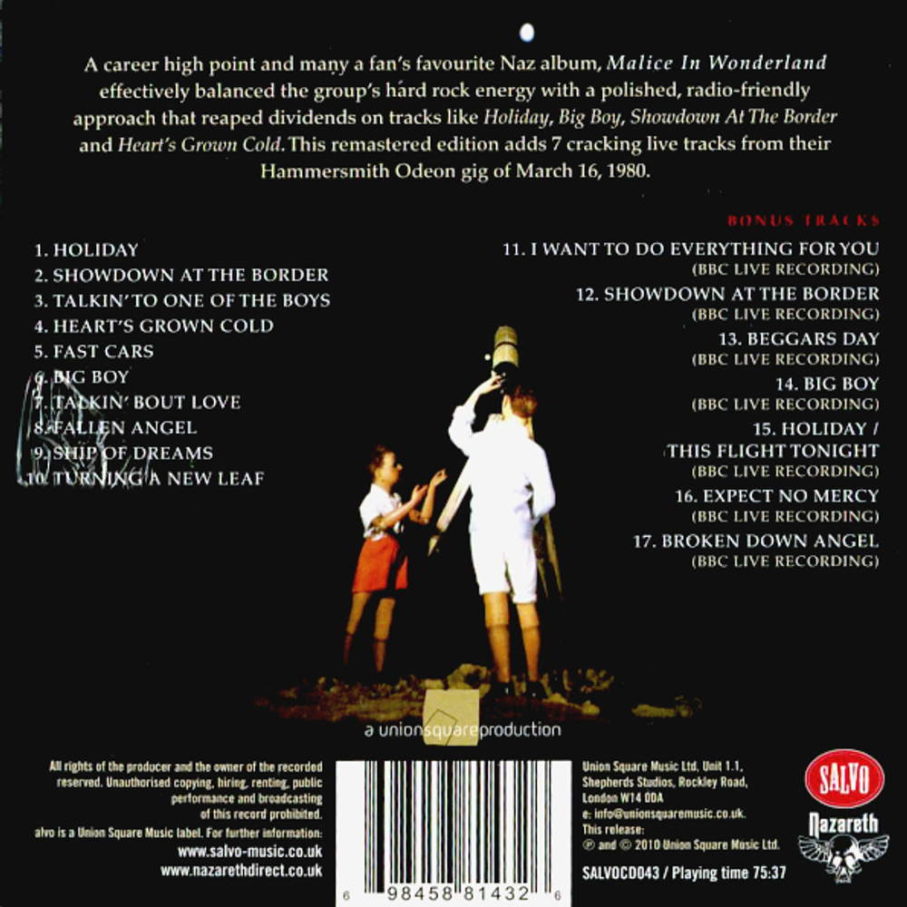 Nazareth / Malice In Wonderland (CD)