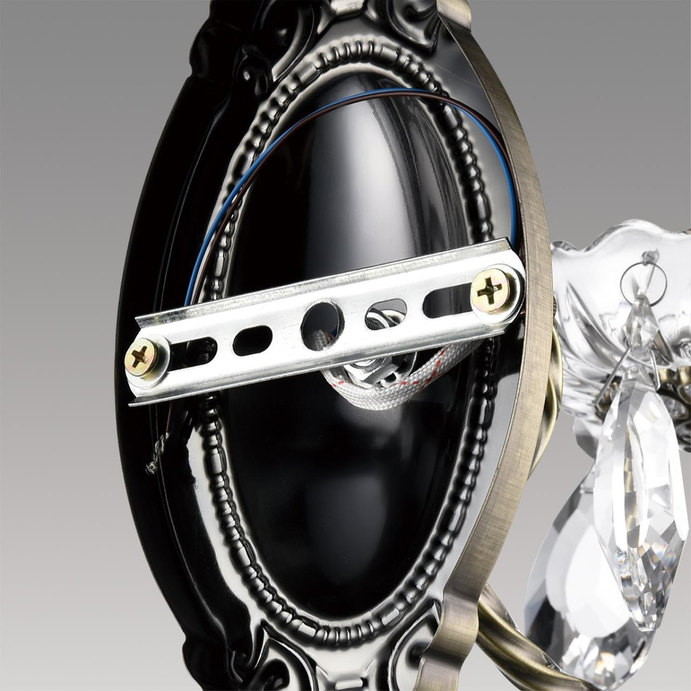 8190/1W CLASSI LN26 094 античная бронза, металл/хрусталь Бра E14 1*40W 220V LINN