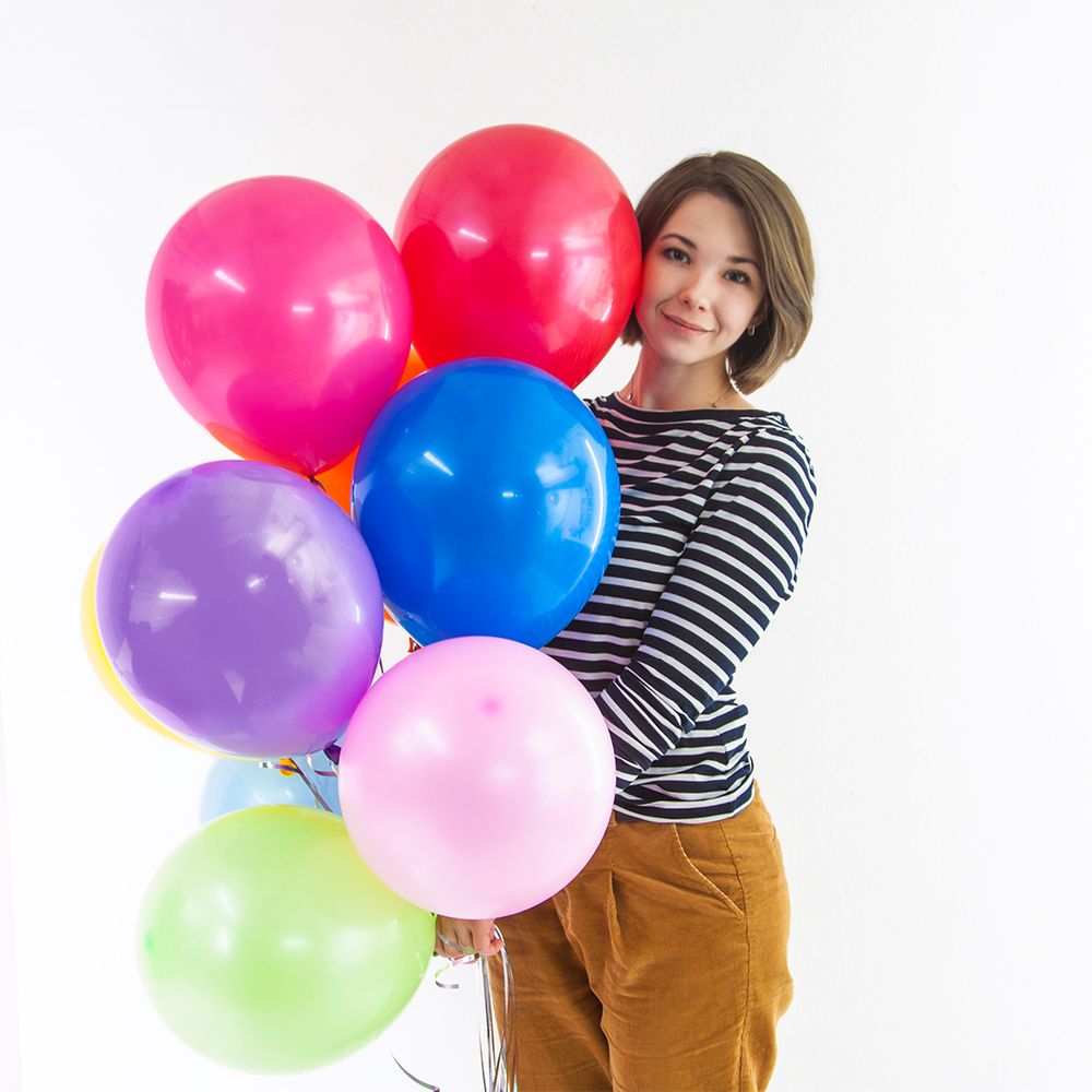 Шар (12''/30 см) Красный, пастель 100 шт.