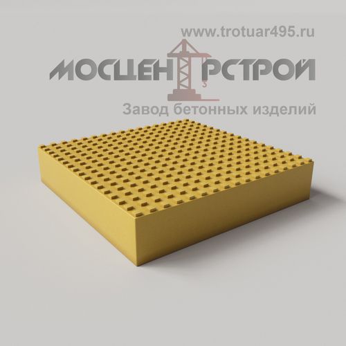 Тактильная Плитка 500х500х100 Квадратный Риф