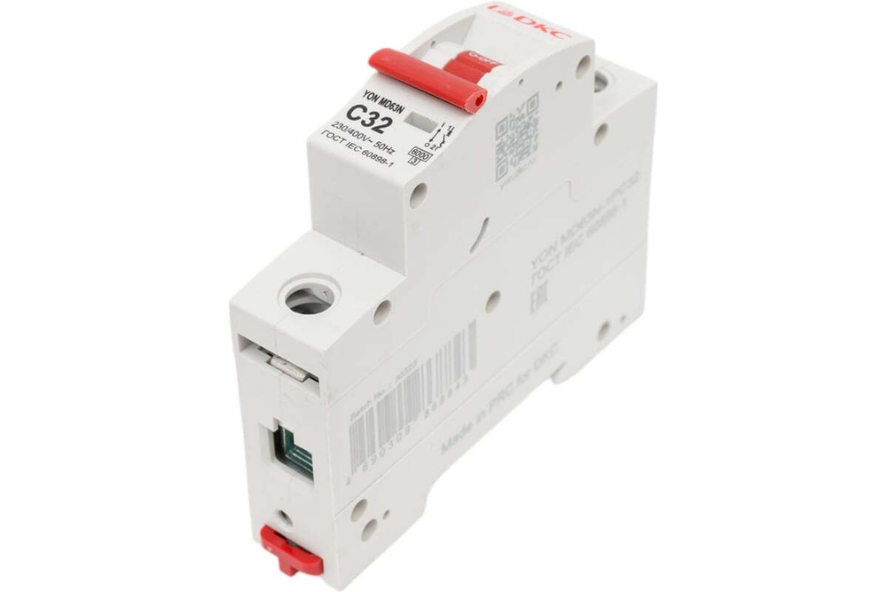 Автоматический выключатель модульный YON MD63N 1P 32A C 6kA DKC