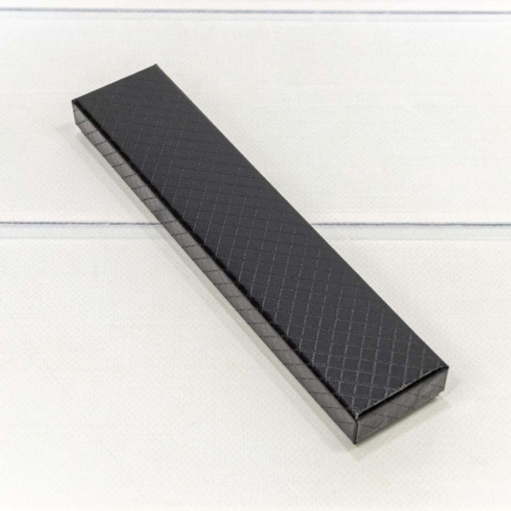 Коробка Ювелирная 20х4.5х2.7 см "Ромбики" (Черный)