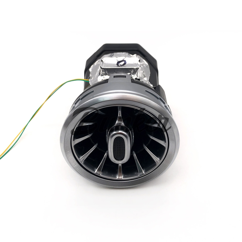 Воздуховод в стиле AMG хром с подсветкой WHITE