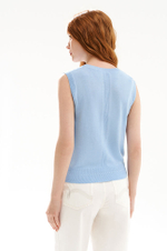 23535 Джемпер женский (голубой)