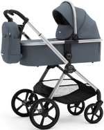 Коляска Agex Life 3 в 1 хромированная рама с автокреслом i-Safe S Black ALG590 Chrome Grey (Серый)