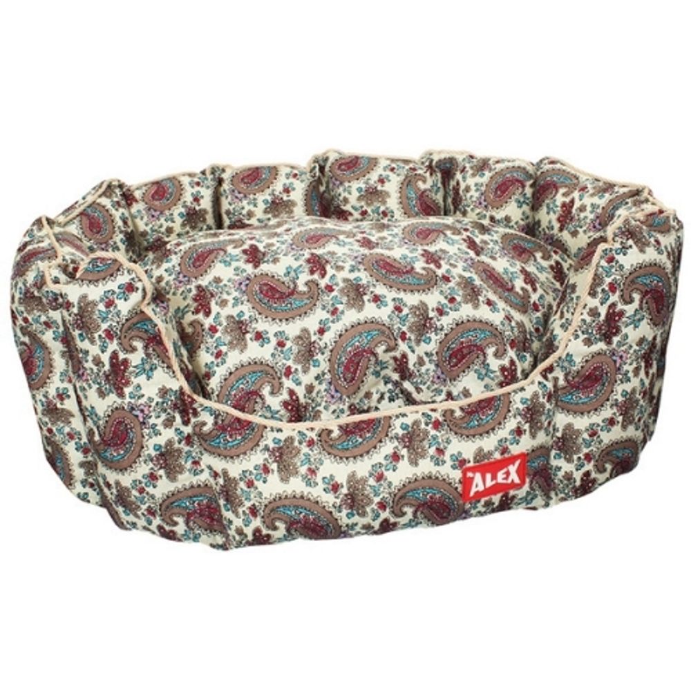 Лежанка для животных, Mr. Alex, лен  55х40х23, серия В №3 Лежанка для животных, Mr. Alex, лен  55х40х23, серия В №3