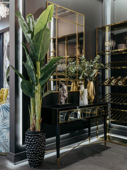 KFG122 Консоль 2 ящика зеркало двухцветное 120*42*75см