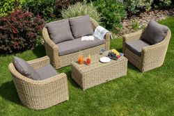 "Кон Панна" столик журнальный из искусственного ротанга, цвет соломенный