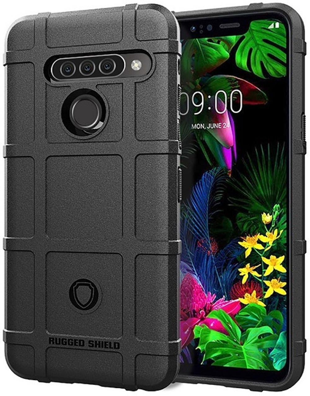 Чехол для LG G8 ThinQ цвет Black (черный), серия Armor от Caseport