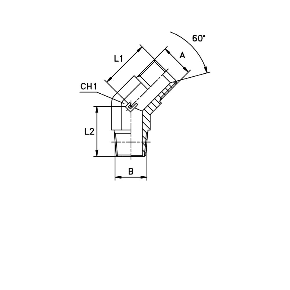 Соединение P45 BSPT 1/2 - BSP 1/2