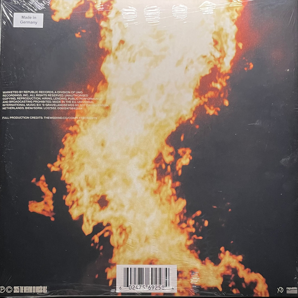 The Weeknd ‎– Hurry Up Tomorrow 2LP (Европа 2025г.)