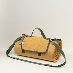 Плед для пикника и отдыха на пляже Smart Picnic, горчичный