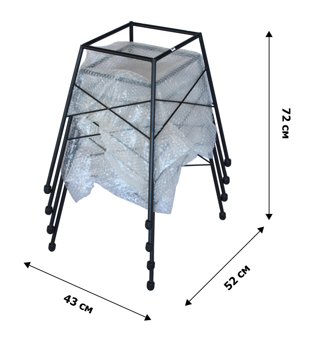 Стул Garden Story Габриел штабелир. Стул Garden Story из 3 частей: ножки, метизы+сиденье+подушка серая)