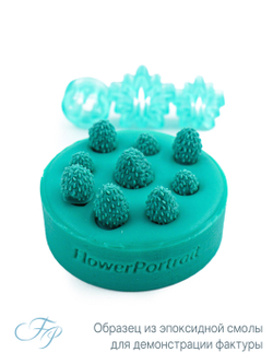 Молд земляника + чашелистики и цветочек