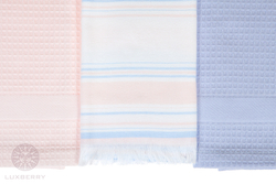 Подарочный набор кухонных полотенец Акварель розовый от Luxberry Португалия