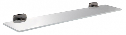 Стеклянная полка для ванной WONZON & WOGHAND GRAFFITY, Темный графит (WW-9327-BGM)