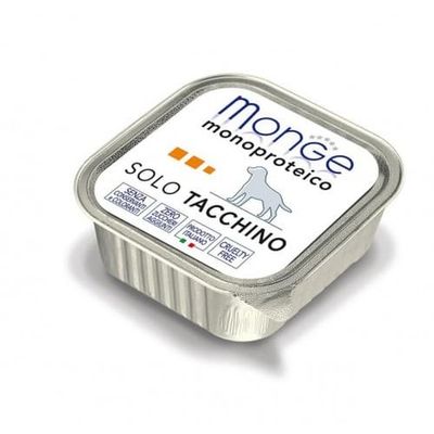 Monge Dog 150г. Monoproteico Solo консервы для собак паштет из индейки