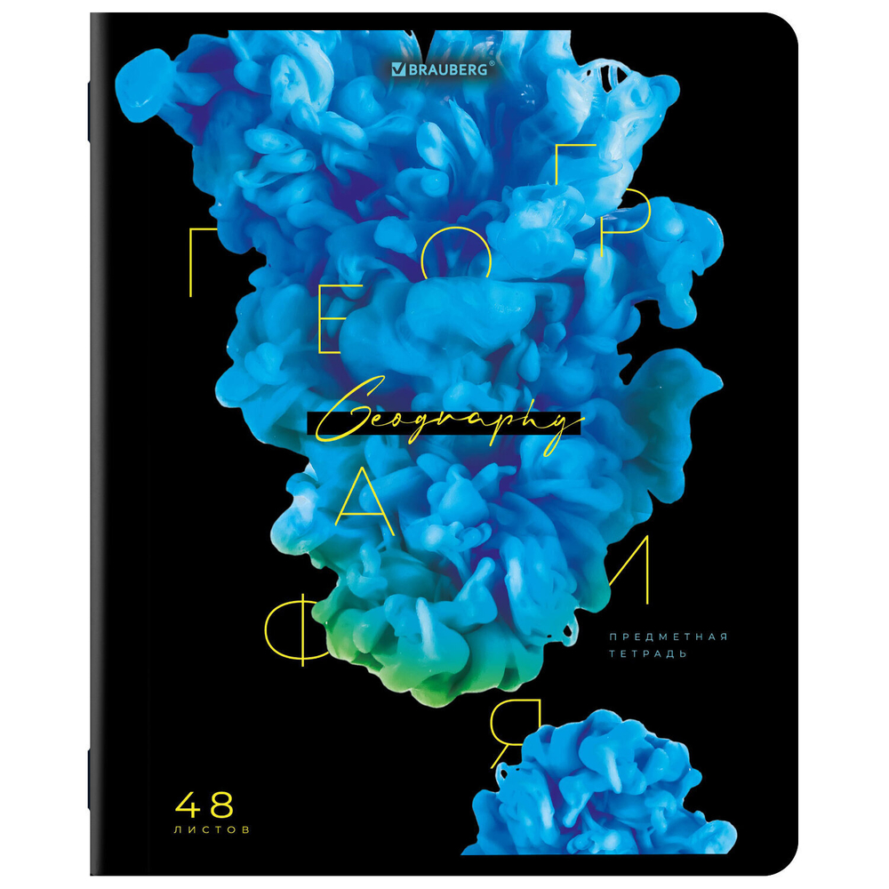 Тетради предметные комплект 12 ПРЕДМЕТОВ 48 л. глянцевый УФ-лак BRAUBERG "PIGMENT" (2 штуки в упаковке)