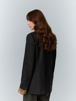 Жакет асимметричный зеленый