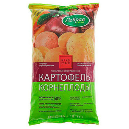 Удобрение КАРТОФЕЛЬ-КОРНЕПЛОДЫ, Добрая сила,  0,9 кг