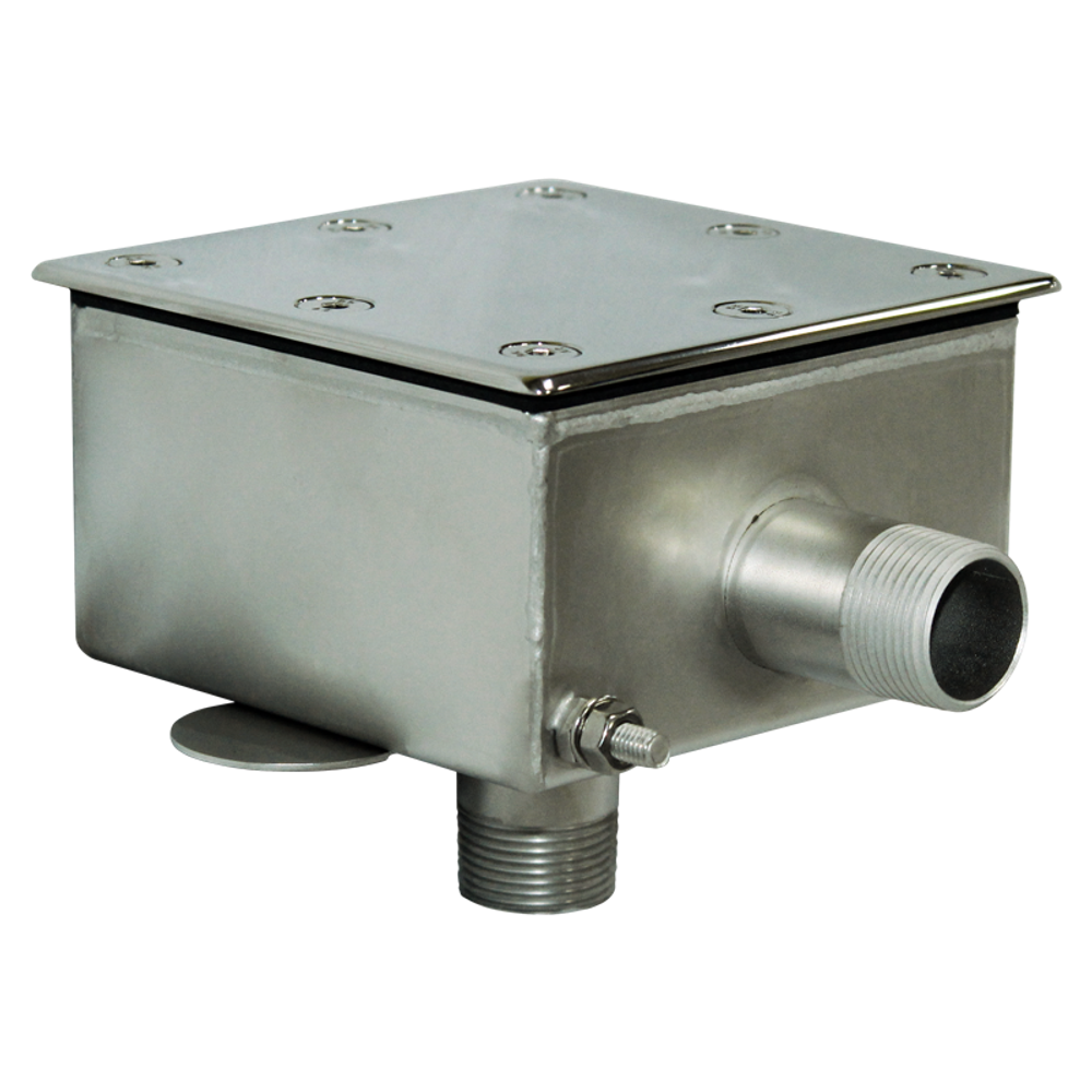 RV Распаячный короб герметичный квадратный 110 х 110 мм (НР 3/4″, AISI-304)