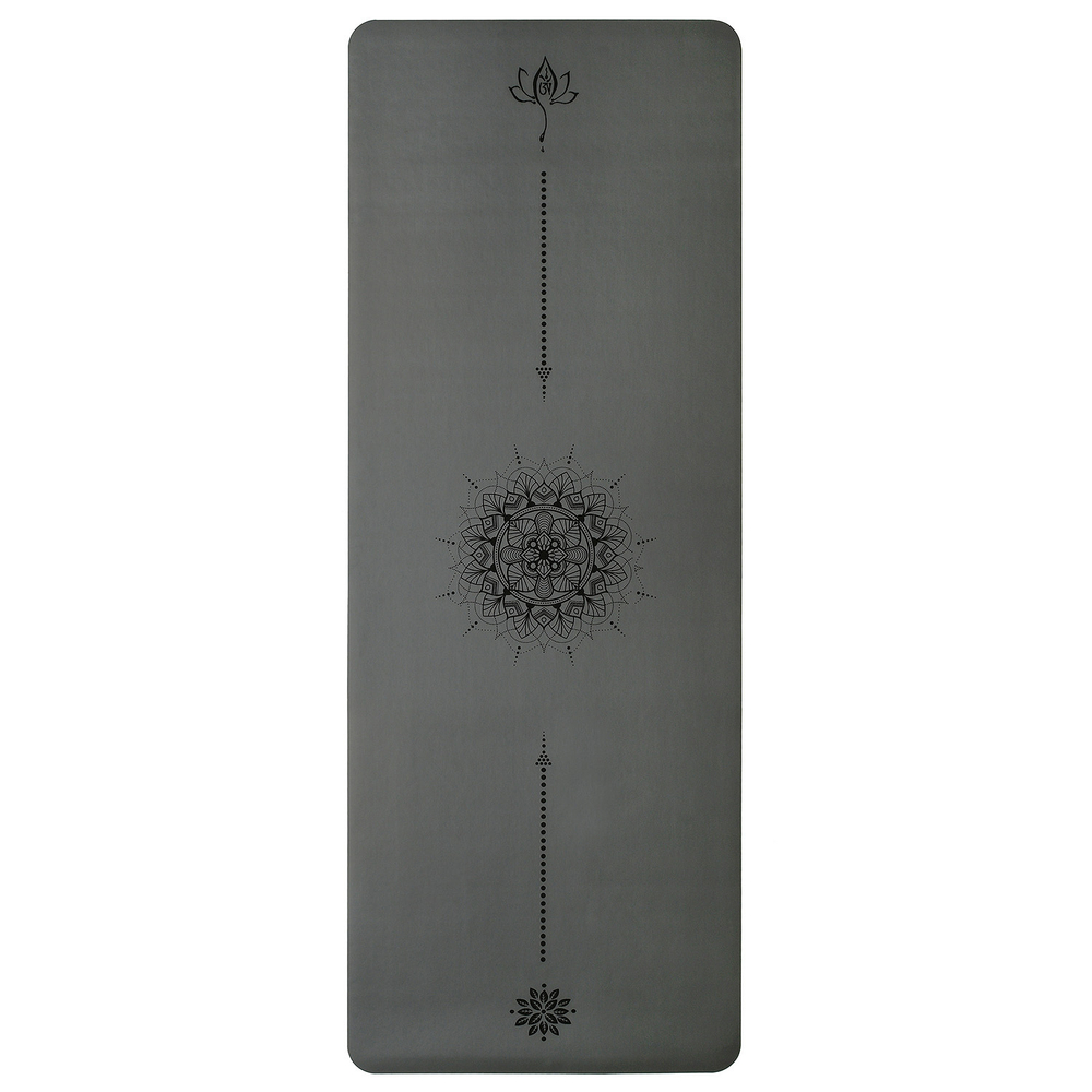 Каучуковый коврик для йоги Arrows Dark Grey 185*68*0,5 см нескользящий