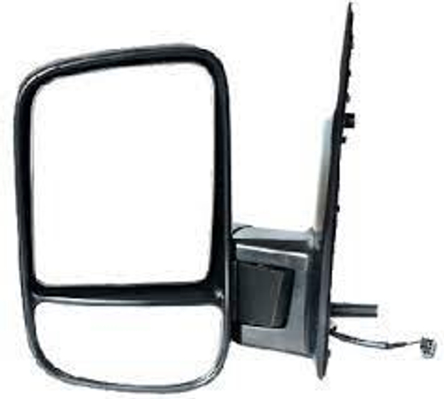 Зеркало бок. /Г-3302 Бизнес/ лев. обогрев, мех. привод, без повторителя, черное, 1 ножка (Аксай)