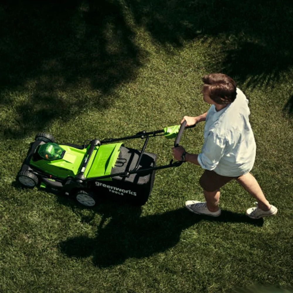 Аккумуляторная газонокосилка Greenworks G40LM41K5 40В (1 x 5 Ач, ЗУ) нож 41 см, 2504707UG