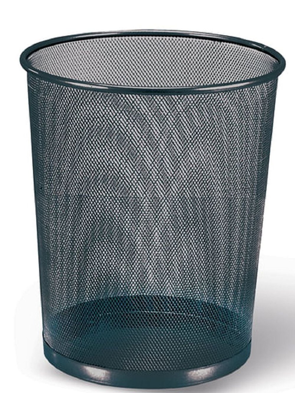 Корзина для бумаг БОЛЬШАЯ, 20 л, металлическая, черная, BRAUBERG Germanium