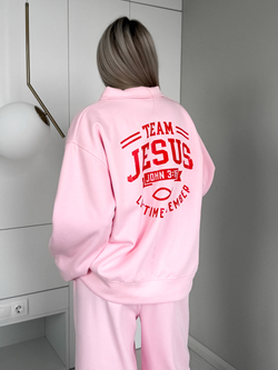 Костюм спортивный с поло воротом