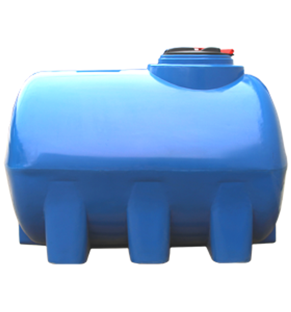 Ёмкость пластиковая пищевая STERH GOR H Y 2000 л. горизонтальная усиленная со смещенной крышкой (199x118x130см;синий) - арт.555066