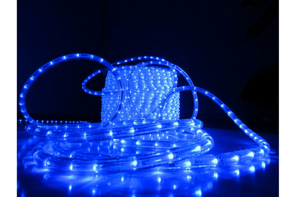 LED-XD-3W-100M-240V синий,13мм, (4м)