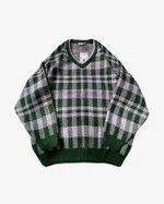 Свитер БИЧ Шашки Зеленый