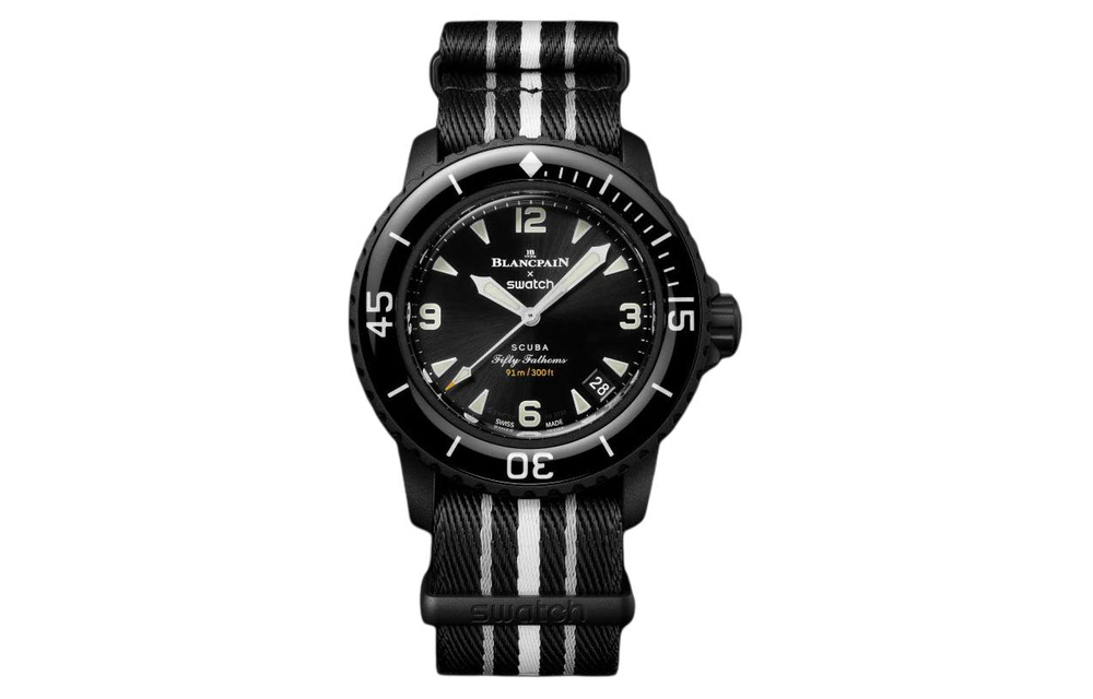 SWATCH Men FIFTY FATHOMS Black Watch SO35B400