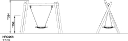 Качели «Гнездо» d = 100 см