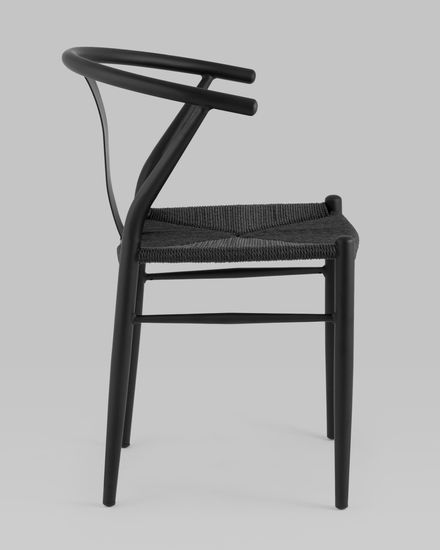 Стул обеденный Wishbone Style металлический черный