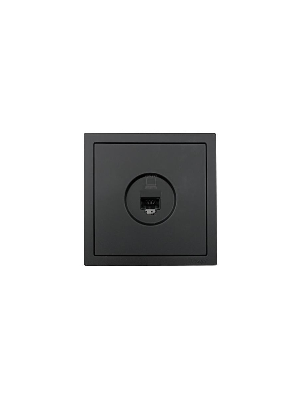 Розетка компьютерная 1-мест. СП ZIMA IP20 черн. бархат LEZARD 704-4288-140