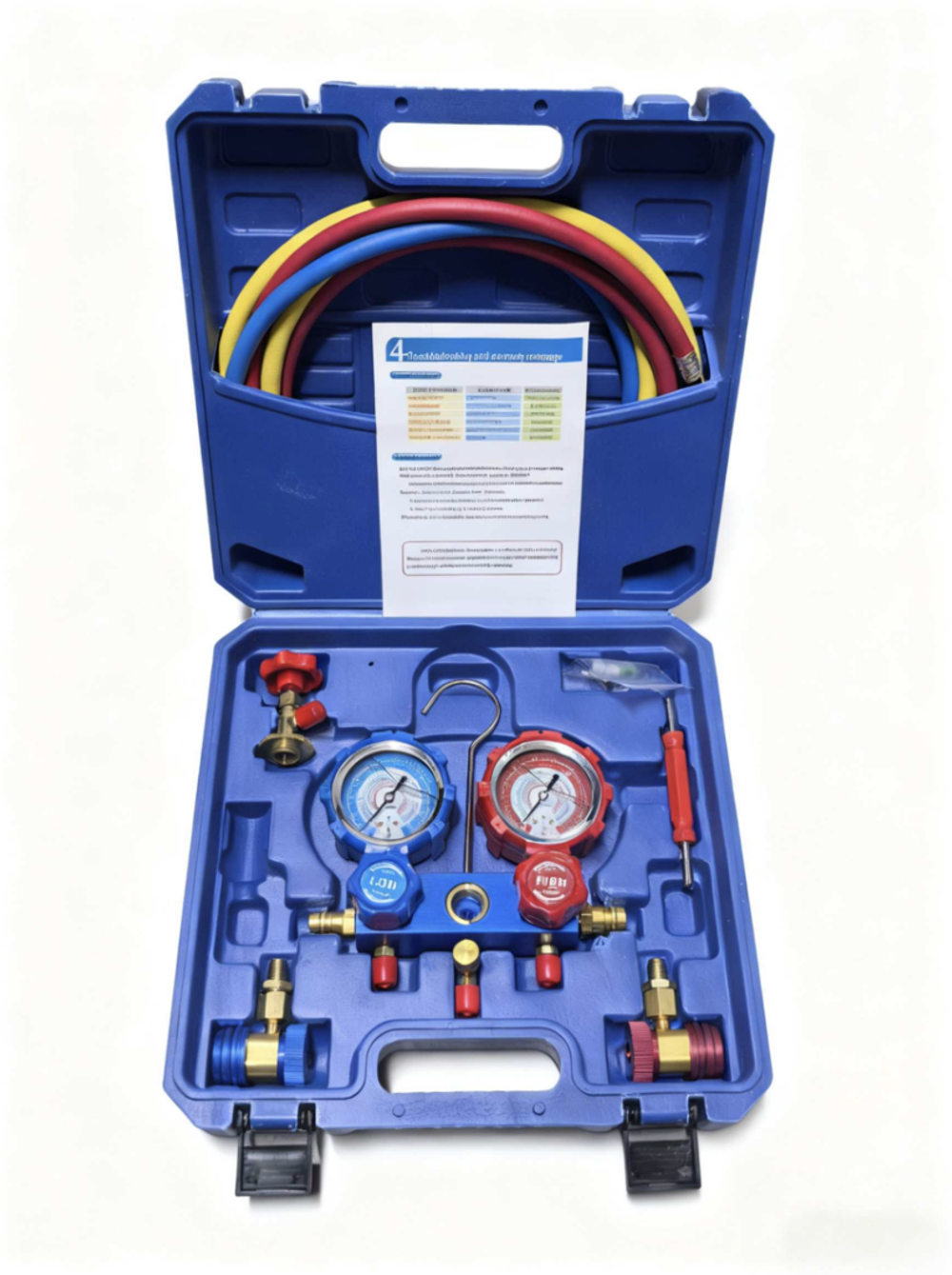 Манометрическая станция для измерения давления фреонов R22, R134A, R404A, R407C, Коллектор MAX (1 шт. / комплект)